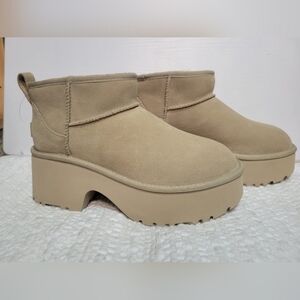 Nwob  UGG CLASSIC ULTRA MINI NEW HEIGHTS 3" PLATFORM BOOTS